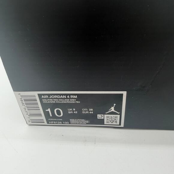 Nike Air Jordan 4 RM Sail Fire Red College Grey Coconut Milk HF8126-100 Mens 10 main image 4